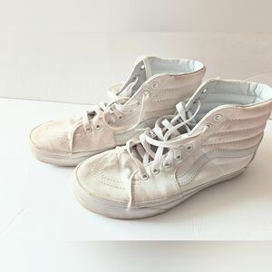 White Vans Off The Wall Sneakers Men's 7.5 Women's 9